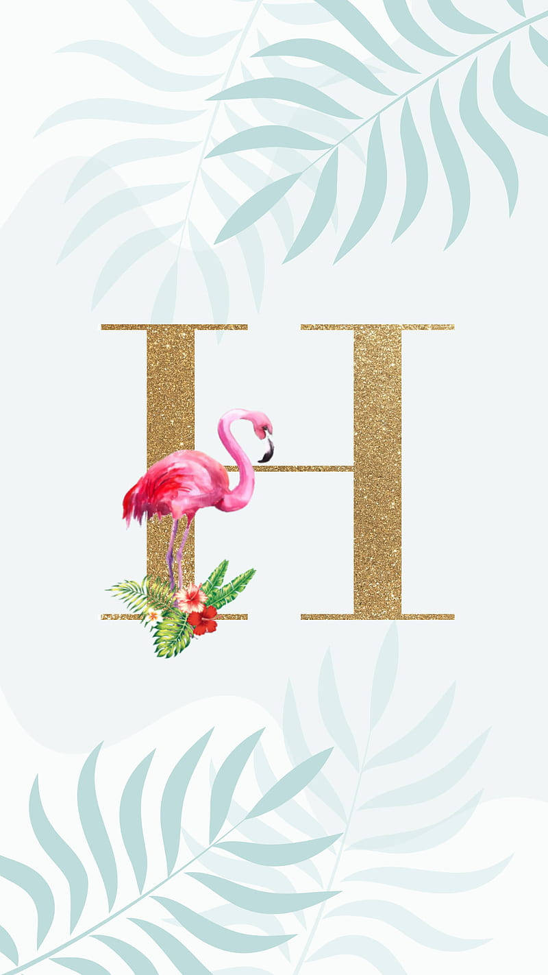 Glittery Letter H Wallpaper