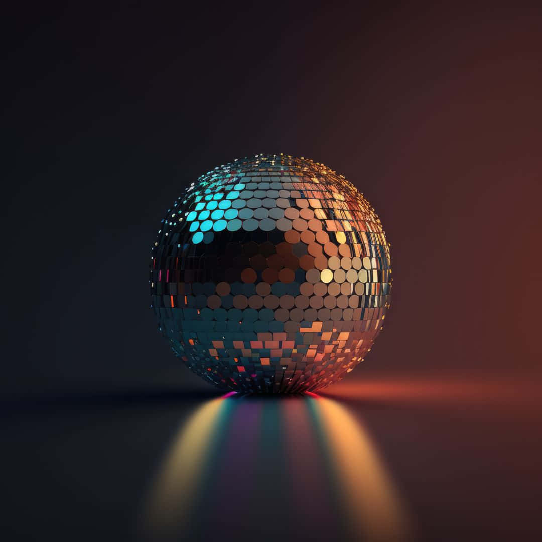 Glowing Disco Ball Illumination Wallpaper