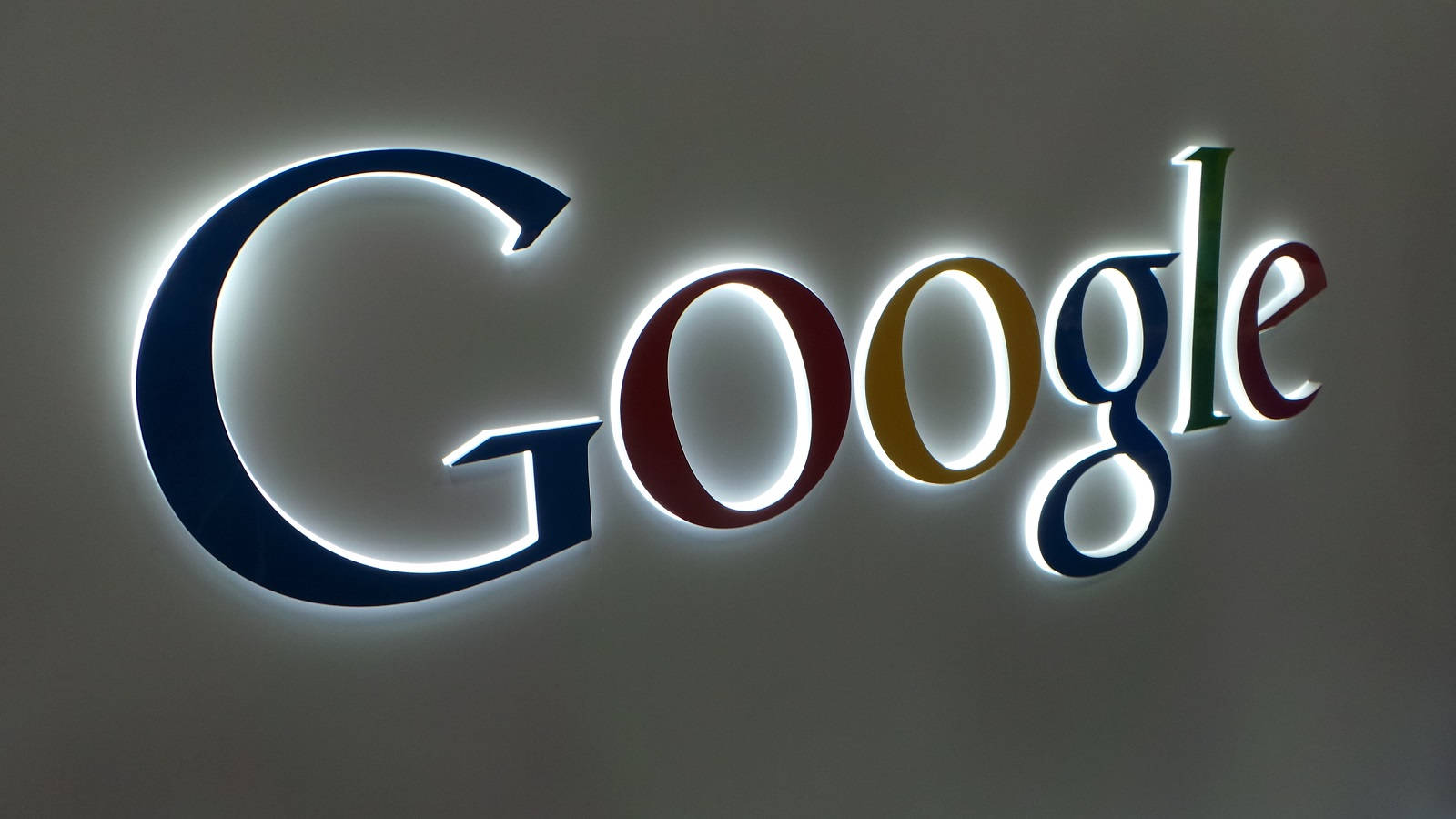 Glowing Google Logo Wallpaper