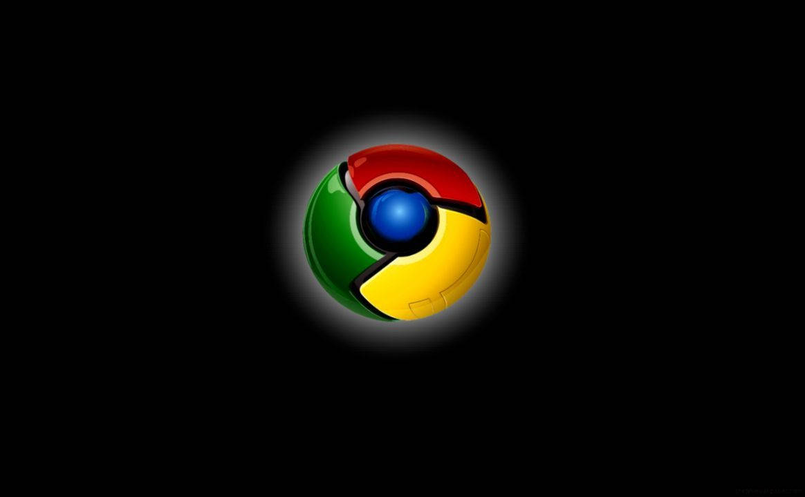 Glowing In Black Google Chrome Wallpaper