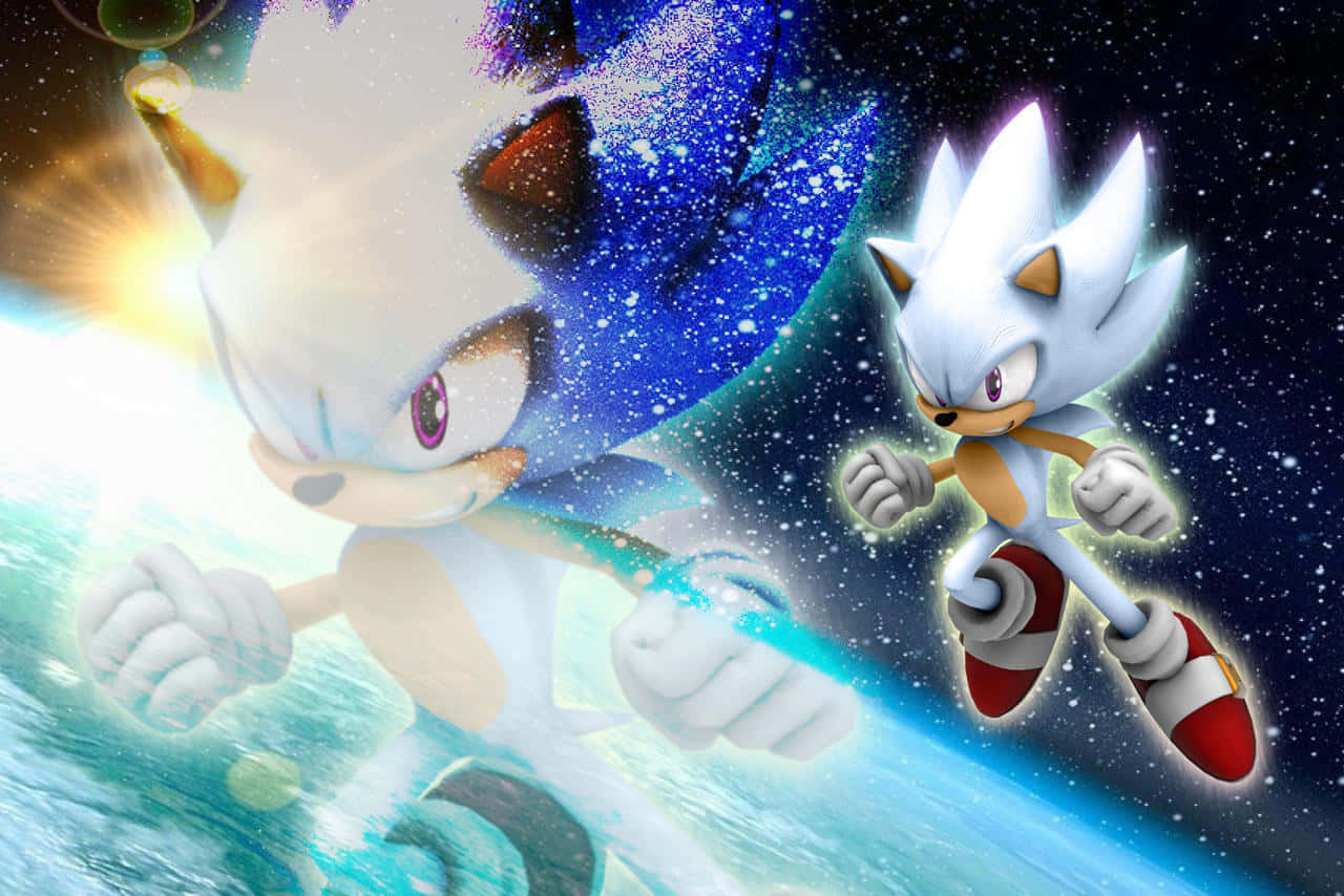“go Fast And Get Stronger With Super Sonic!” Wallpaper