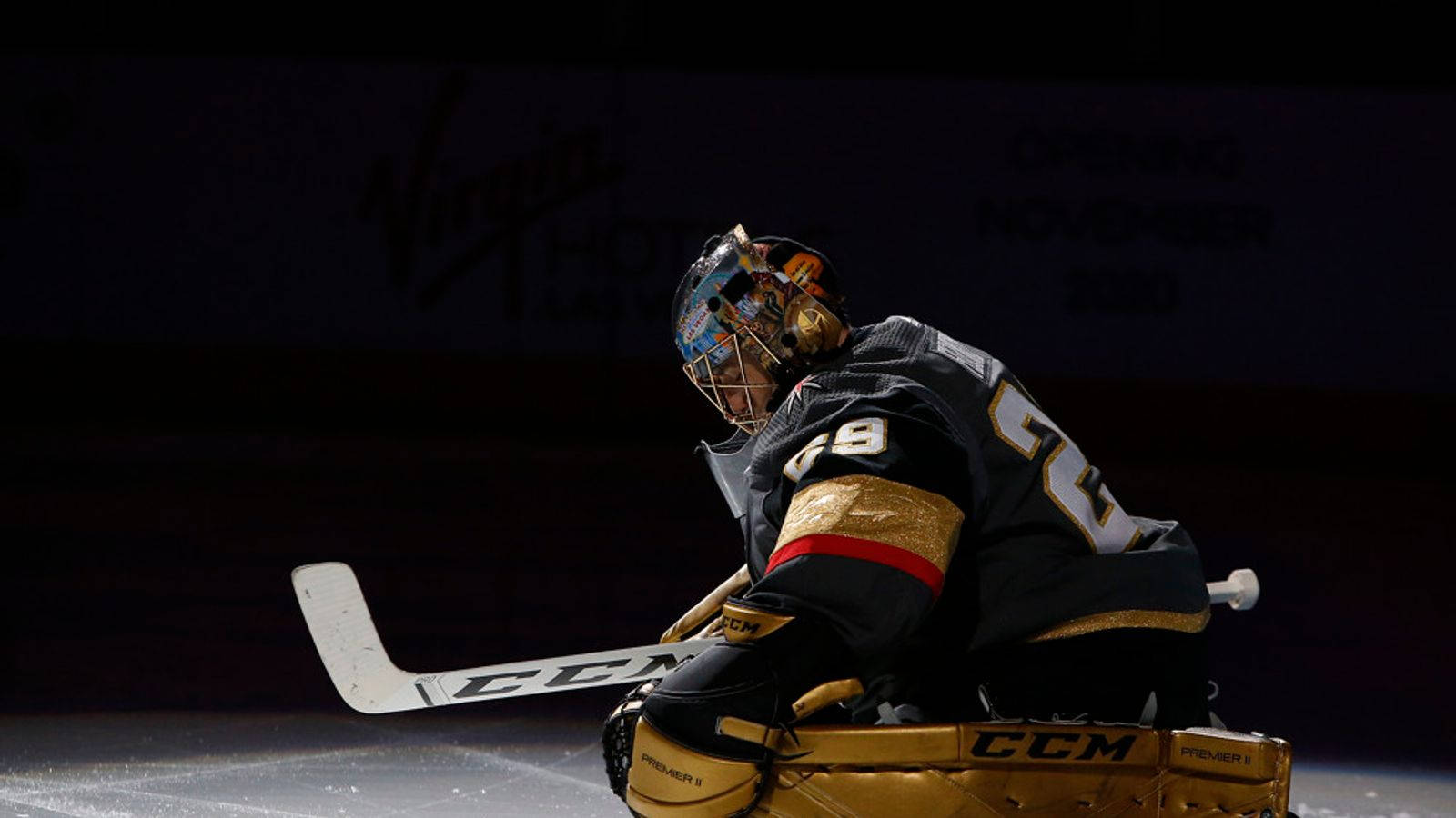 Goaltender Vegas Golden Knights Marc Andre Fleury Wallpaper