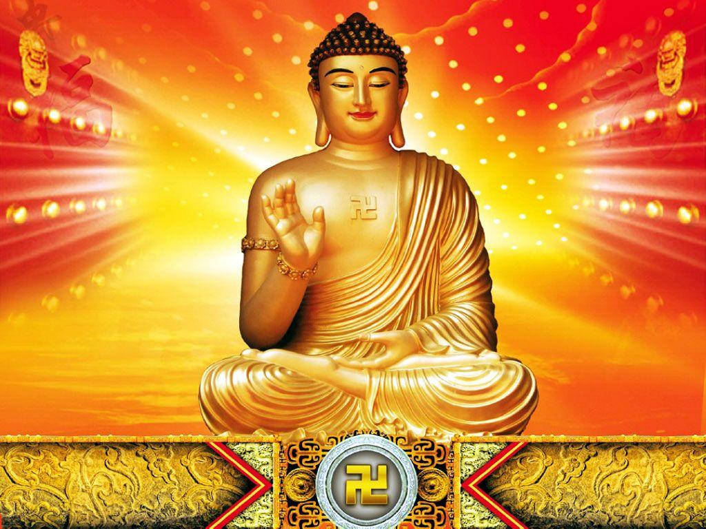God Laptop Orange Buddha Wallpaper