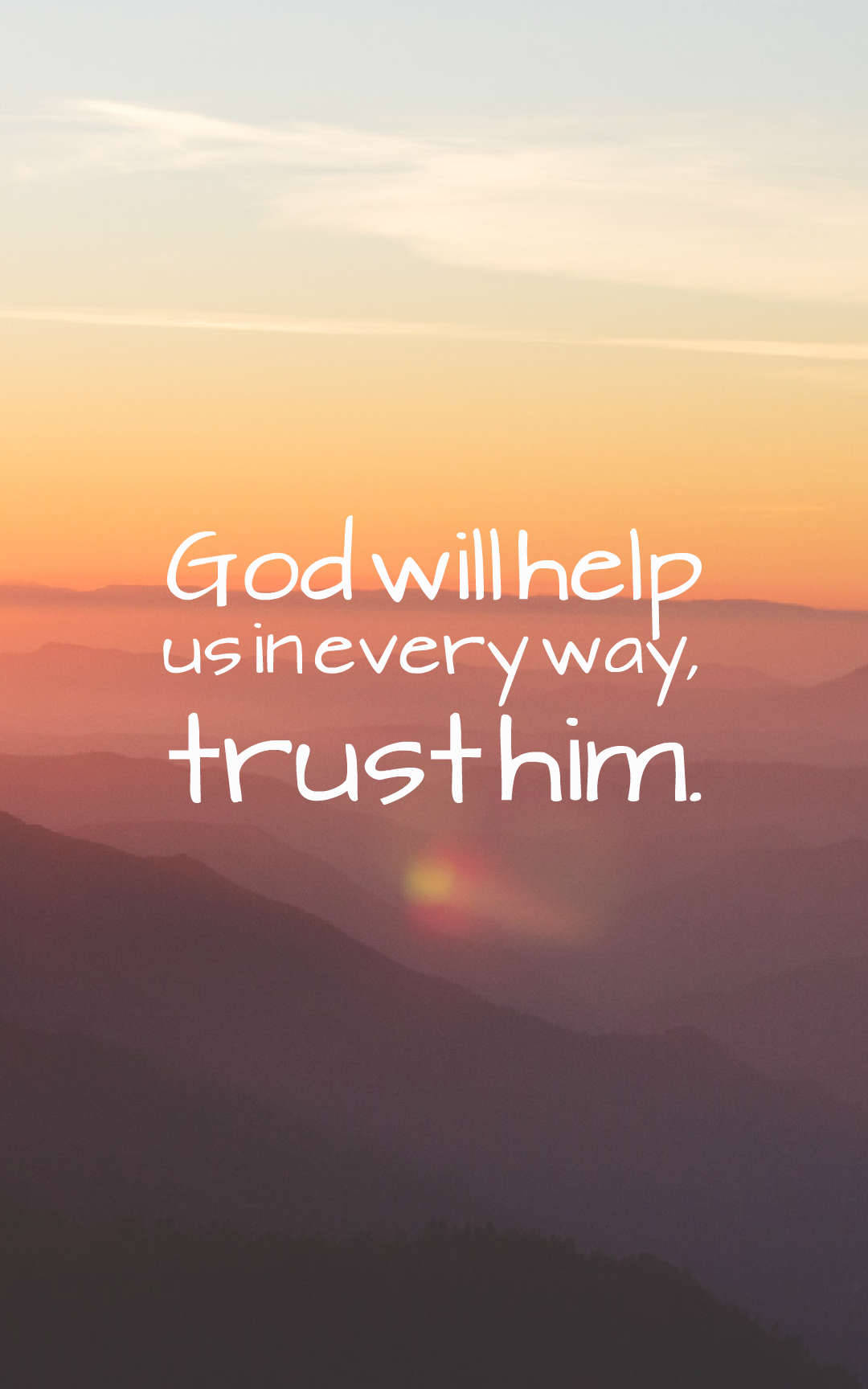 God Will Help Quotes Wallpaper