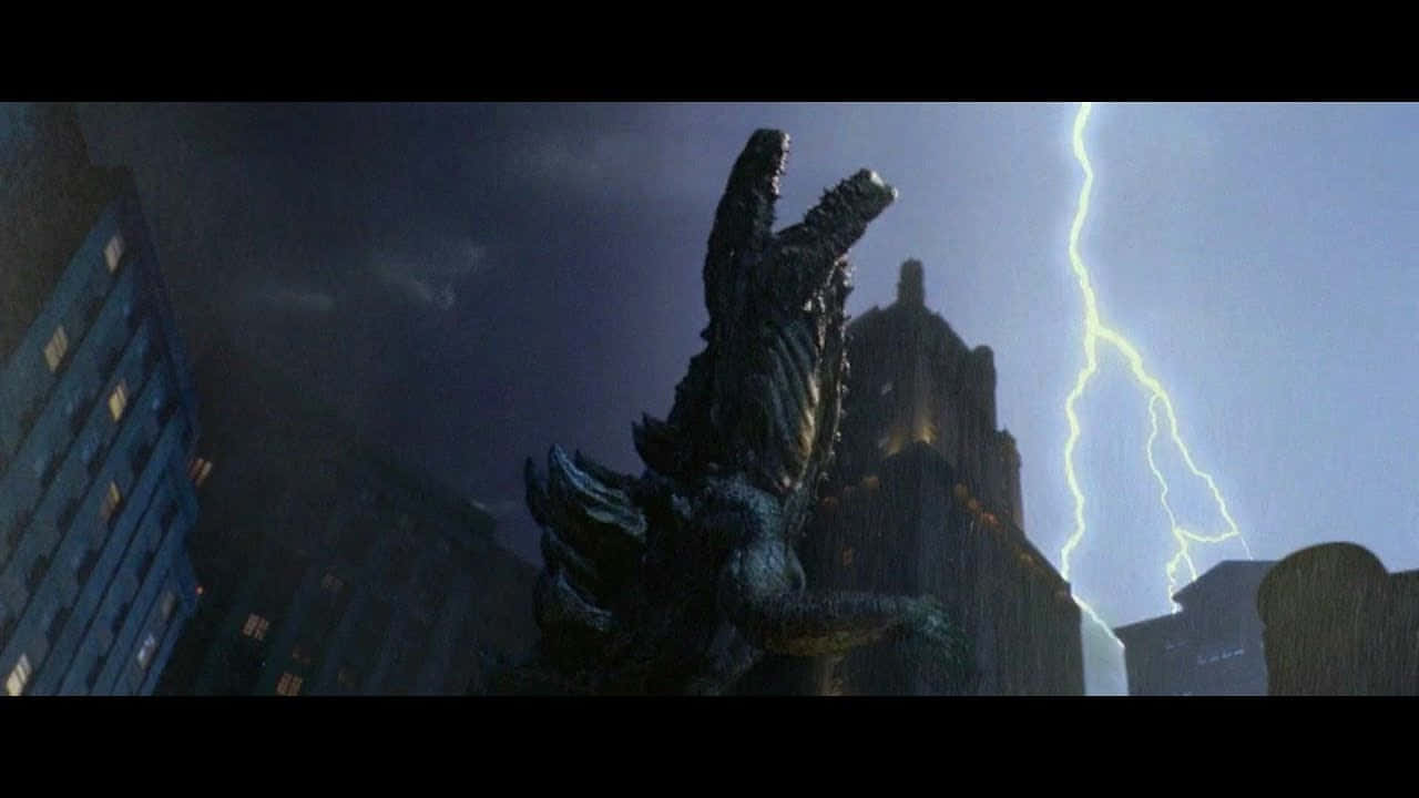 Godzilla 1998 Roaring In New York City Wallpaper