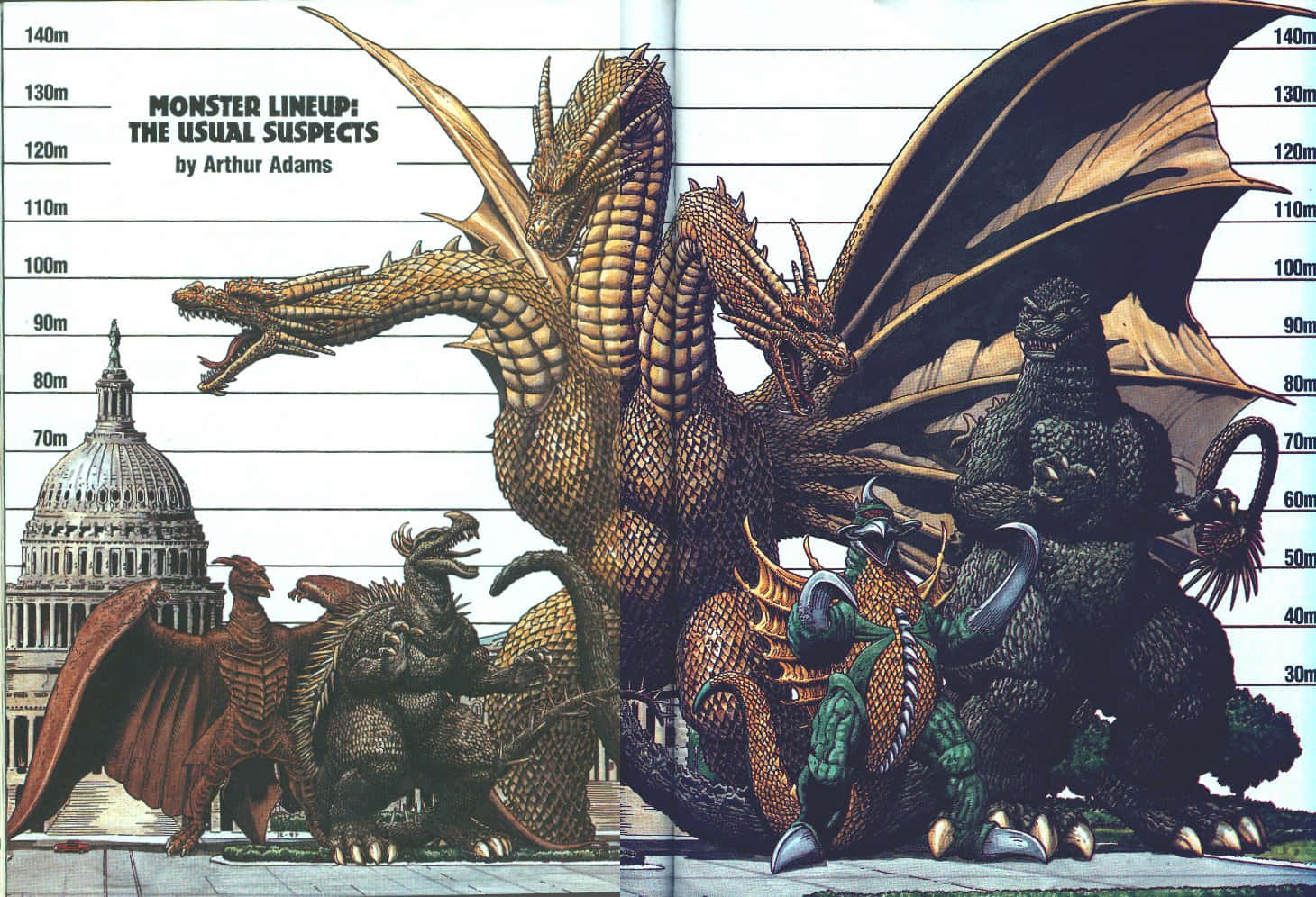 Godzilla 1998 Standing Tall Amid A Fierce City Showdown Wallpaper