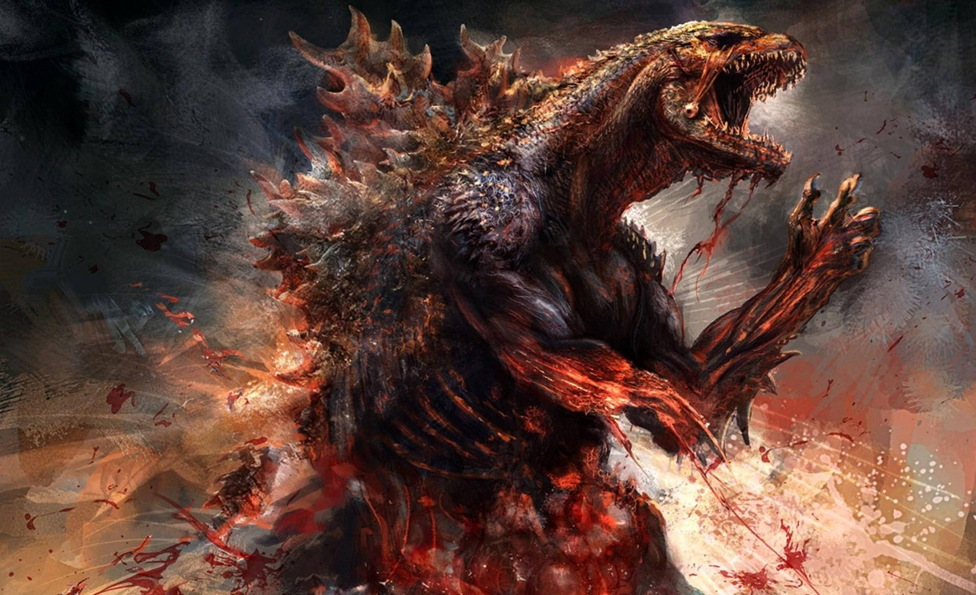Godzilla Rises From The Depths Wallpaper