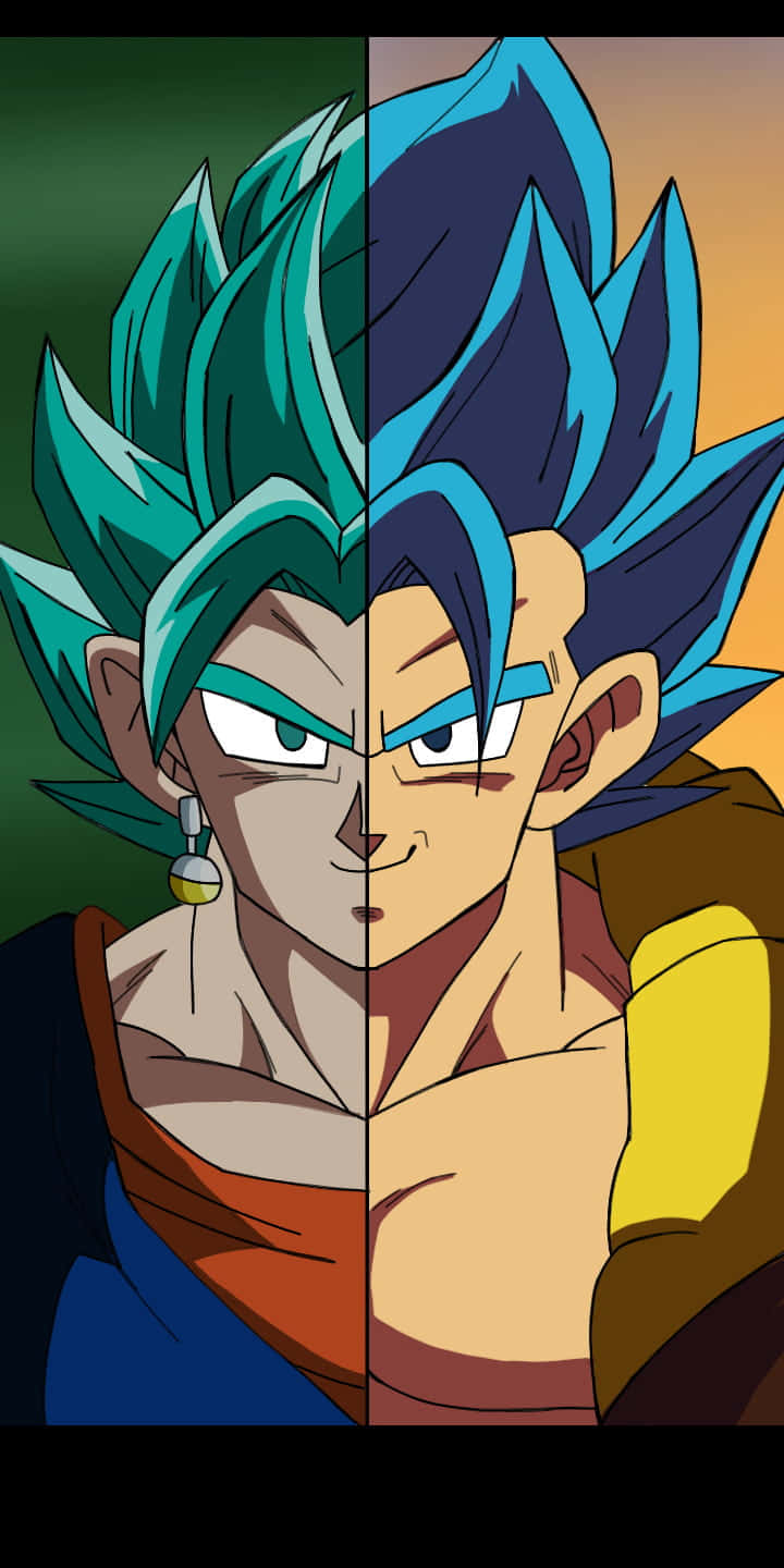 Gogeta And Vegito Comparison Wallpaper