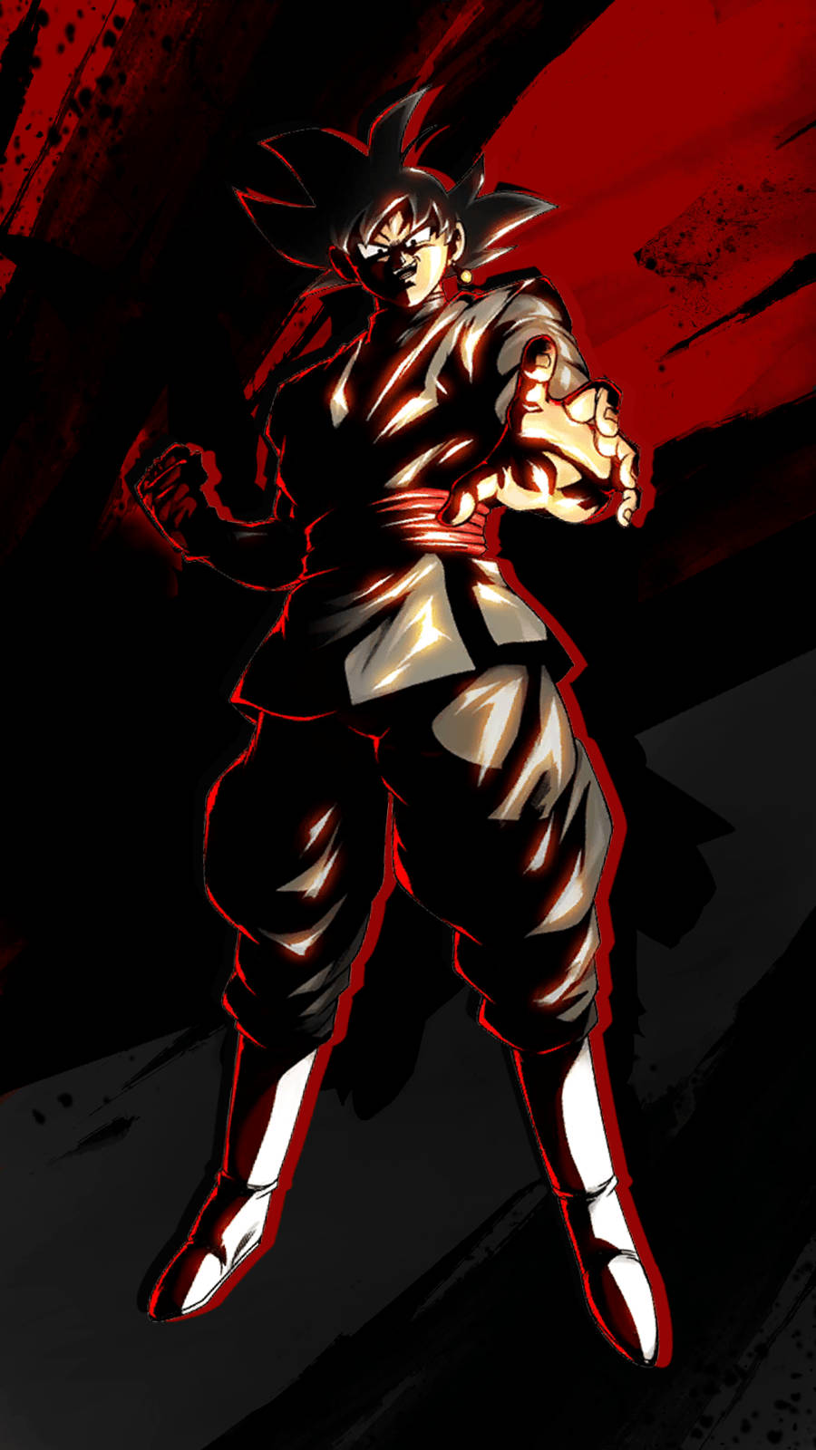Gogeta In Red And Black Wallpaper