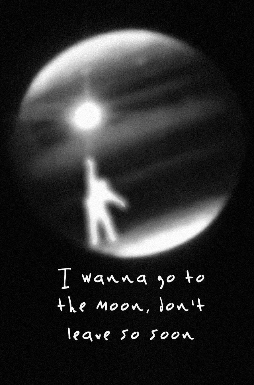 Going To The Moon Quotes Wallpaper