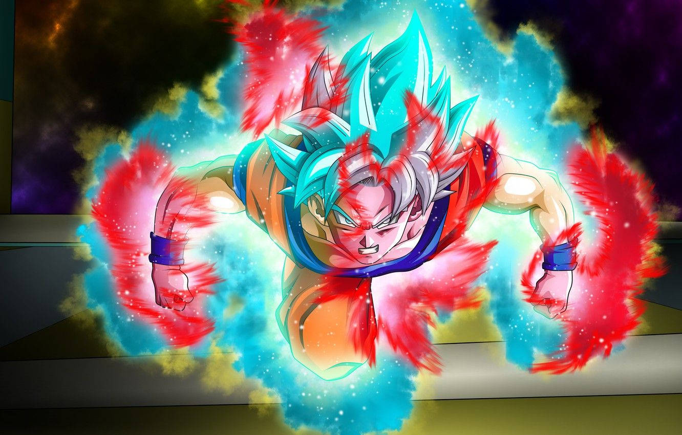 Goku Cool Kaioken Aura Wallpaper