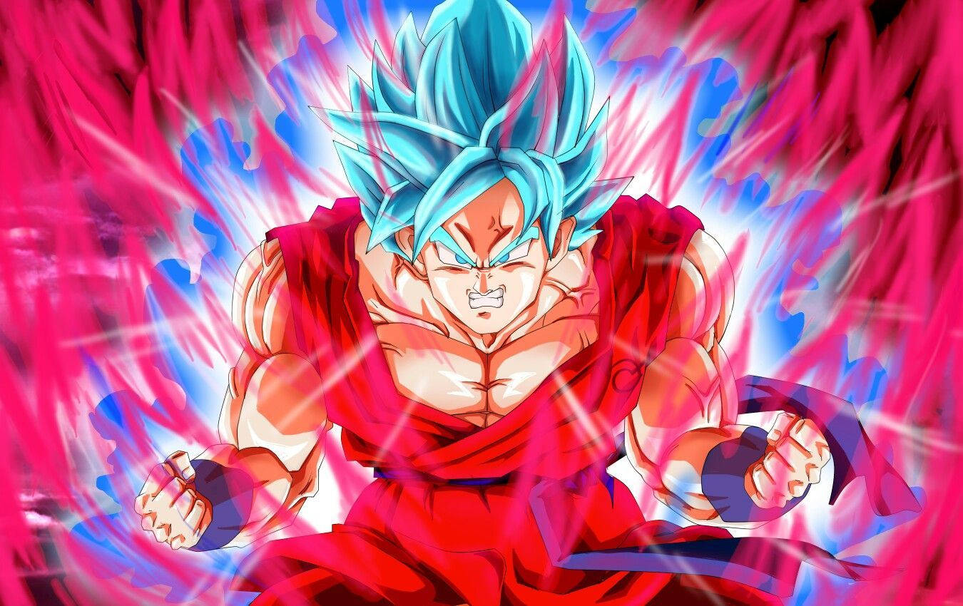 Goku Raging Kaioken Aura Wallpaper