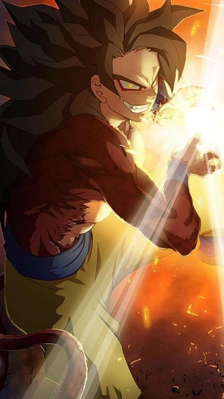 Goku Ssj4, Ready To Compete In The Tournament Wallpaper