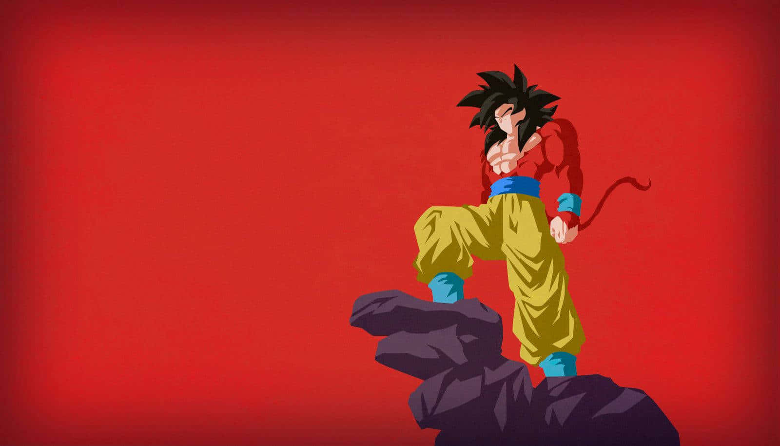 Goku Super Saiyan 4, Defeating His Strongest Foes. Wallpaper