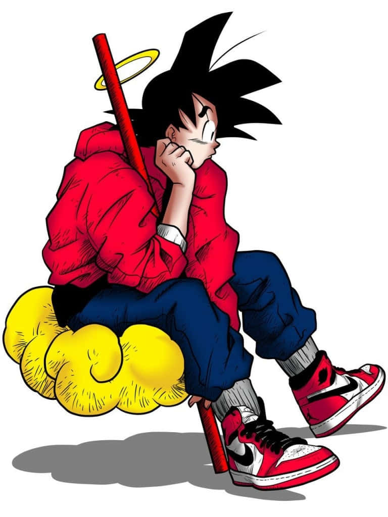 Goku Supreme Digital Drawing Wallpaper