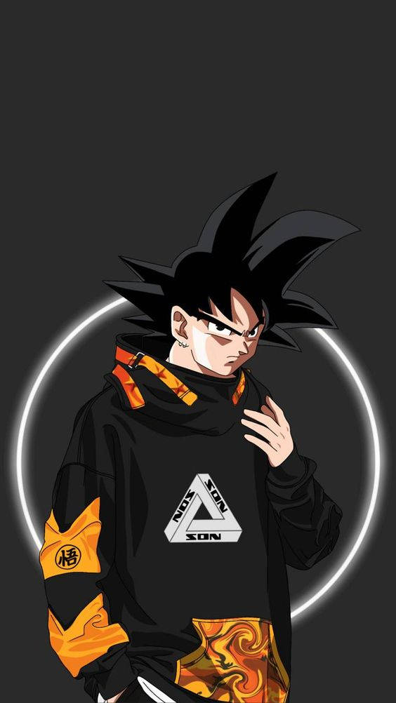 Goku Swag And Fierce Look Wallpaper