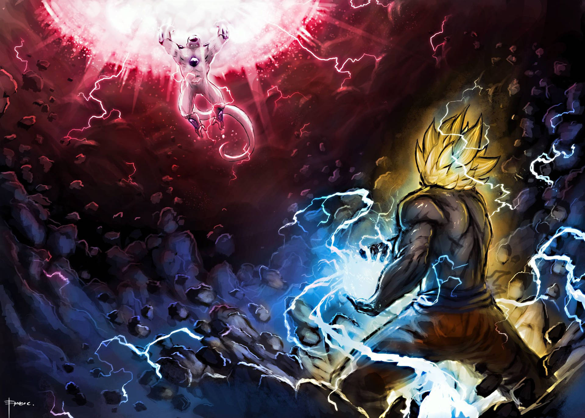 Download free Goku Vs Frieza Dbz Wallpaper - MrWallpaper.com