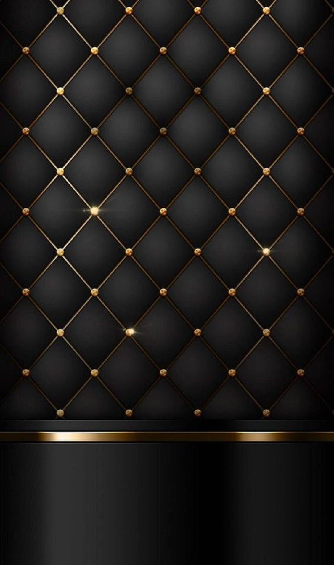 Gold Accents Samsung Black Wallpaper