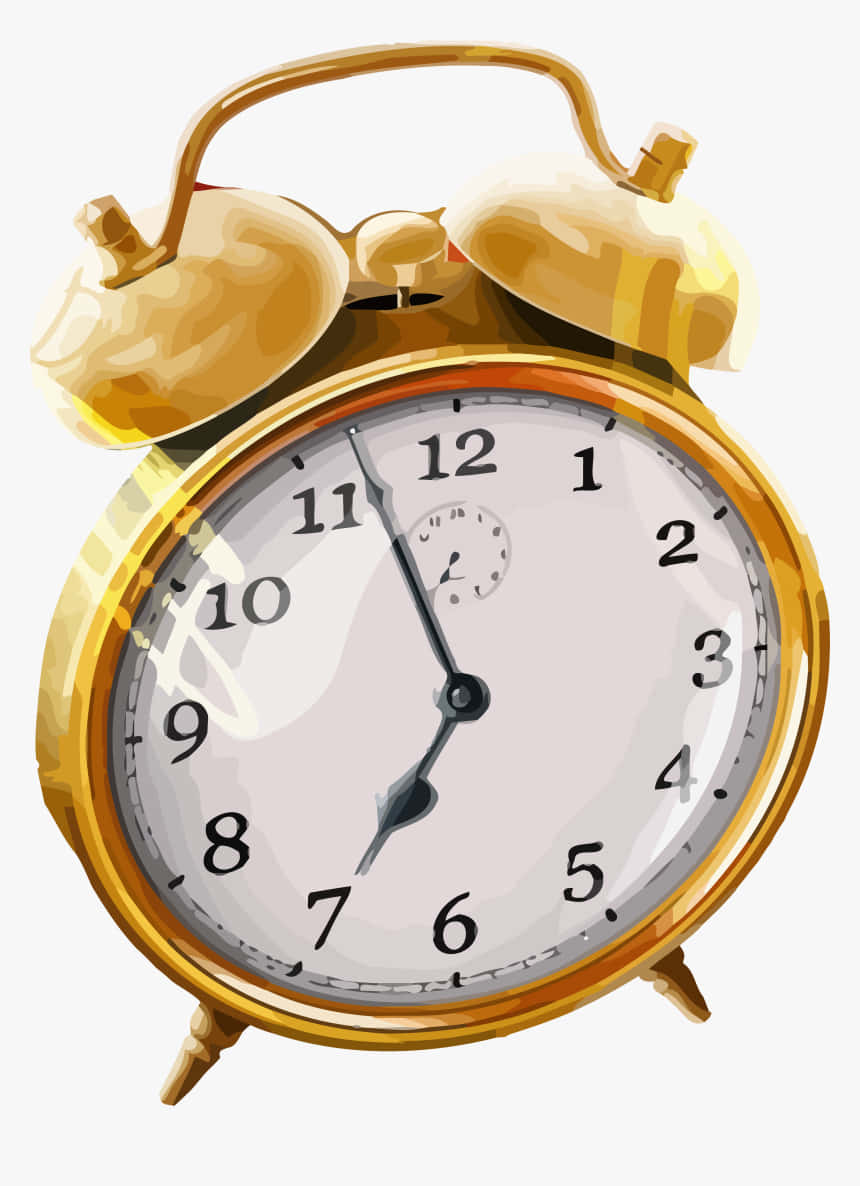 Golden Time Clock Wallpaper