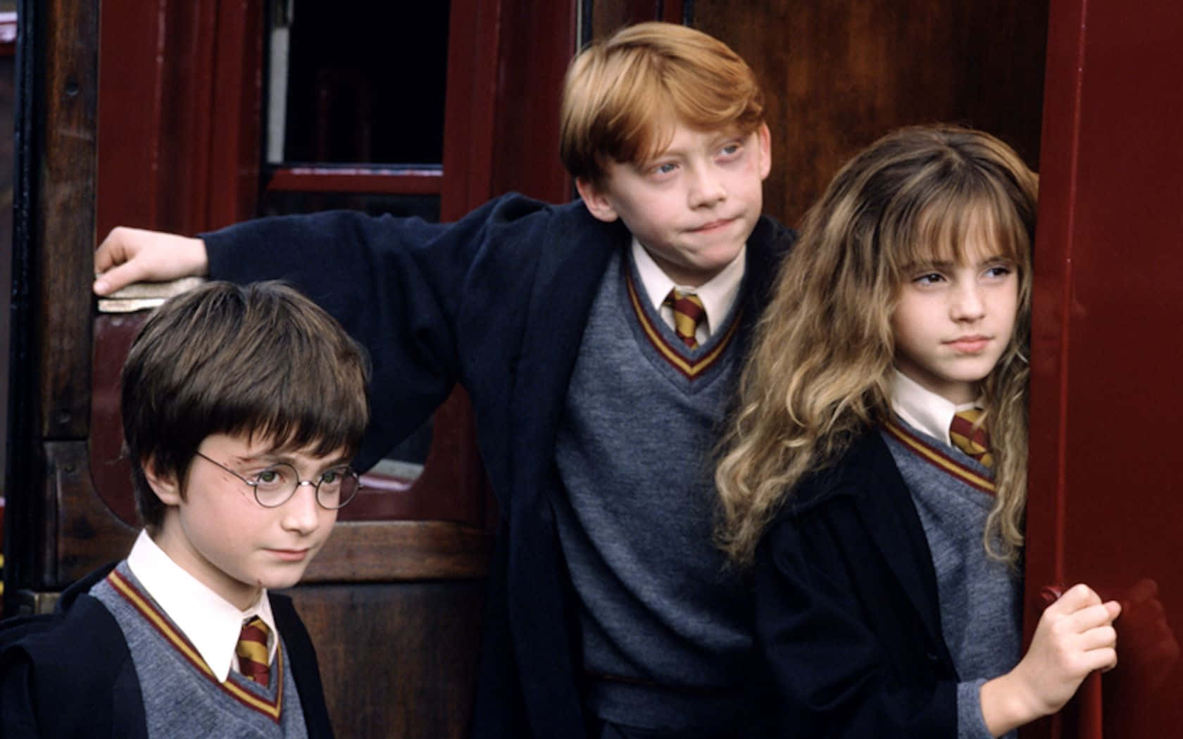 Golden Trio Sorcerer's Stone Wallpaper