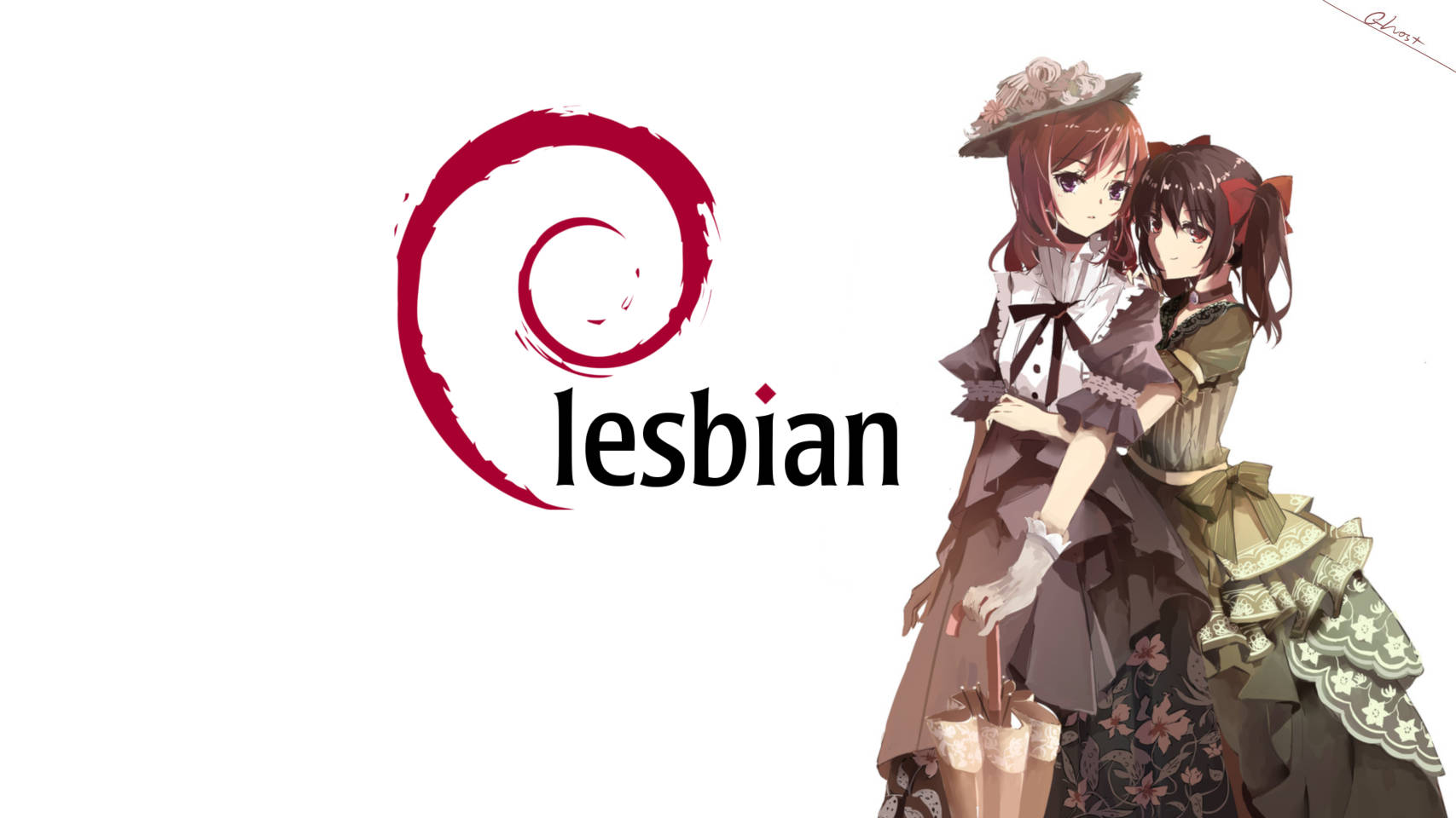 Gorgeous Anime Lesbian Wallpaper