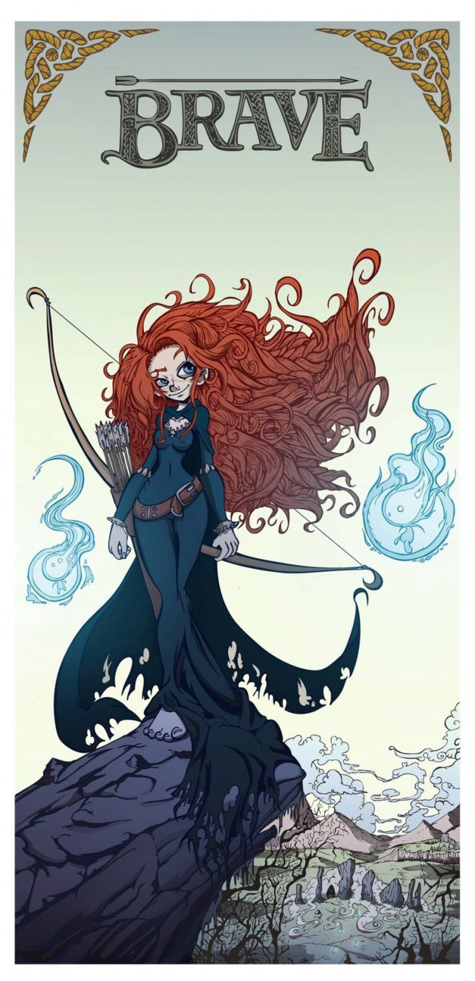 Download free Gothic Cartoon Merida Phone Wallpaper - MrWallpaper.com