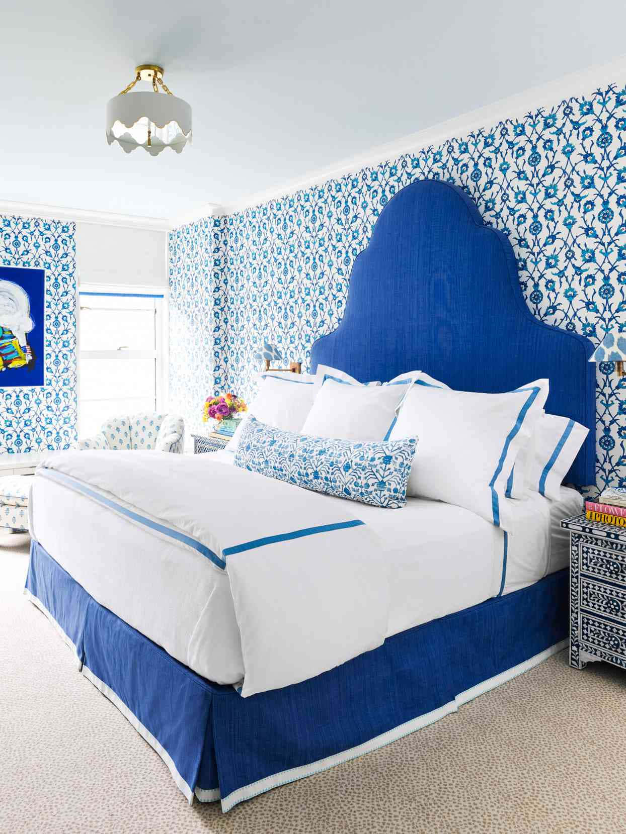 Grand Mediterranean Bed Wallpaper