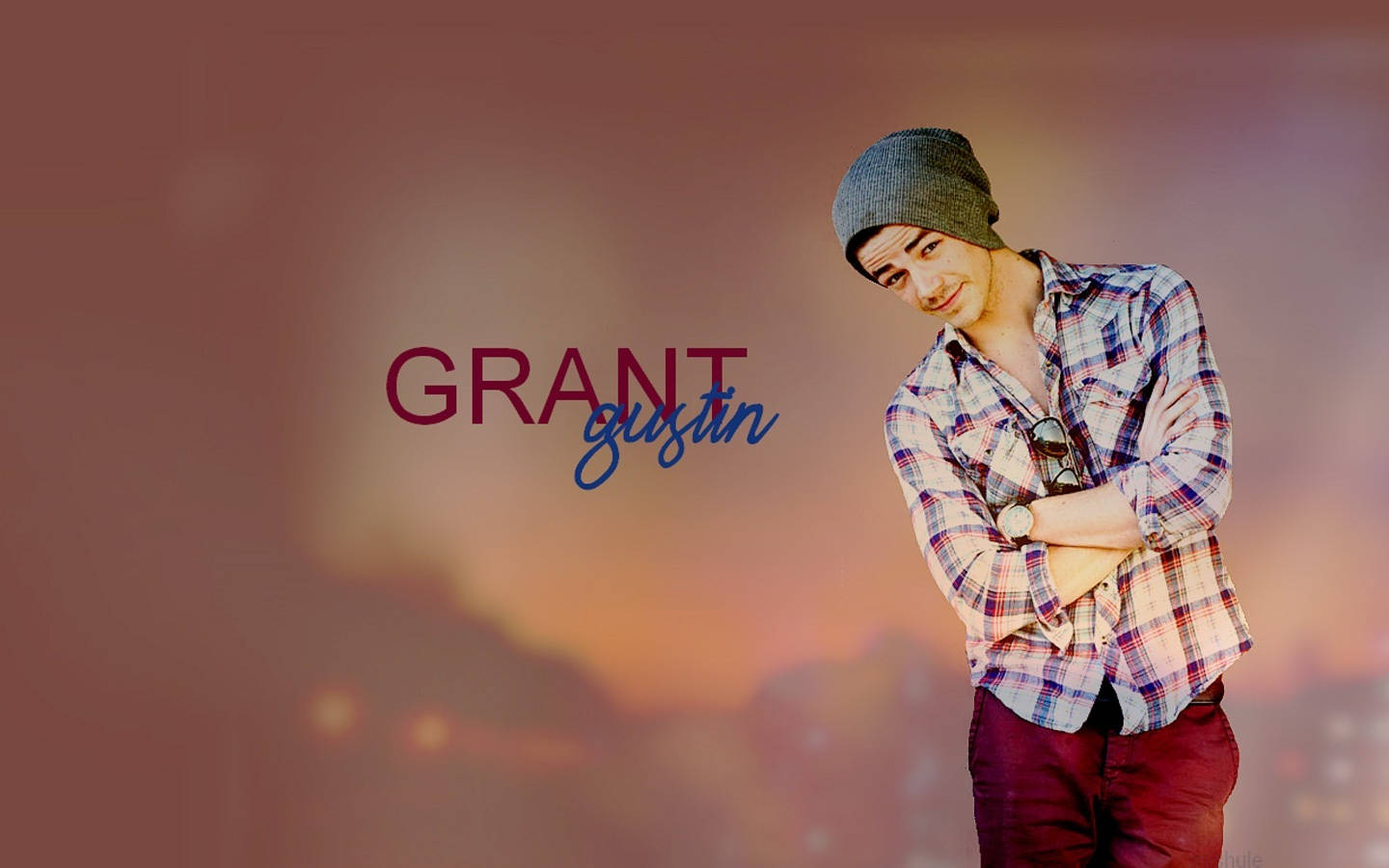 Grant Gustin Young Celebrity Wallpaper