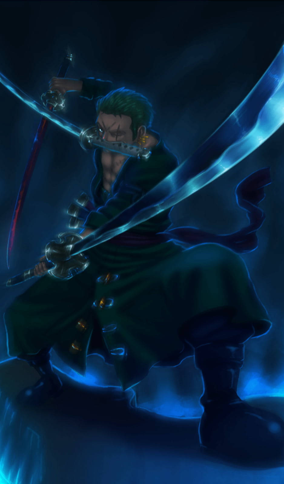 Graphic Illustration Anime Roronoa Zoro Pfp Wallpaper