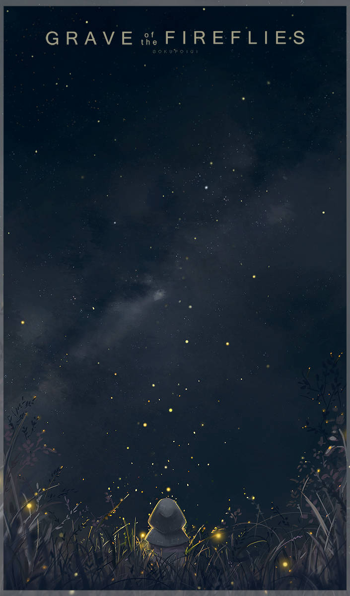 Grave Of The Fireflies Dark Forest Wallpaper