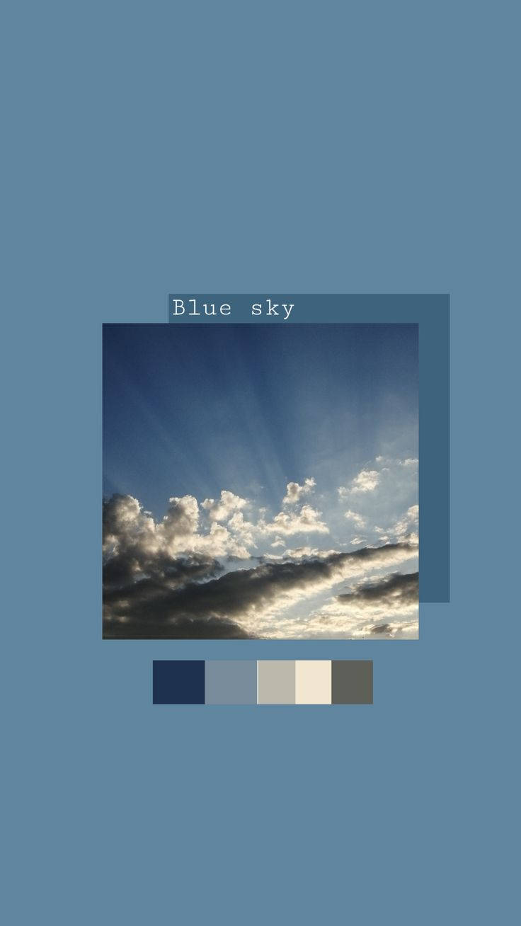 Gray And Blue Sky Picsart Wallpaper