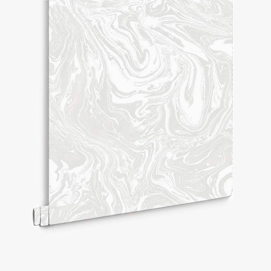 Gray And White Marble Artwork Wallpaper