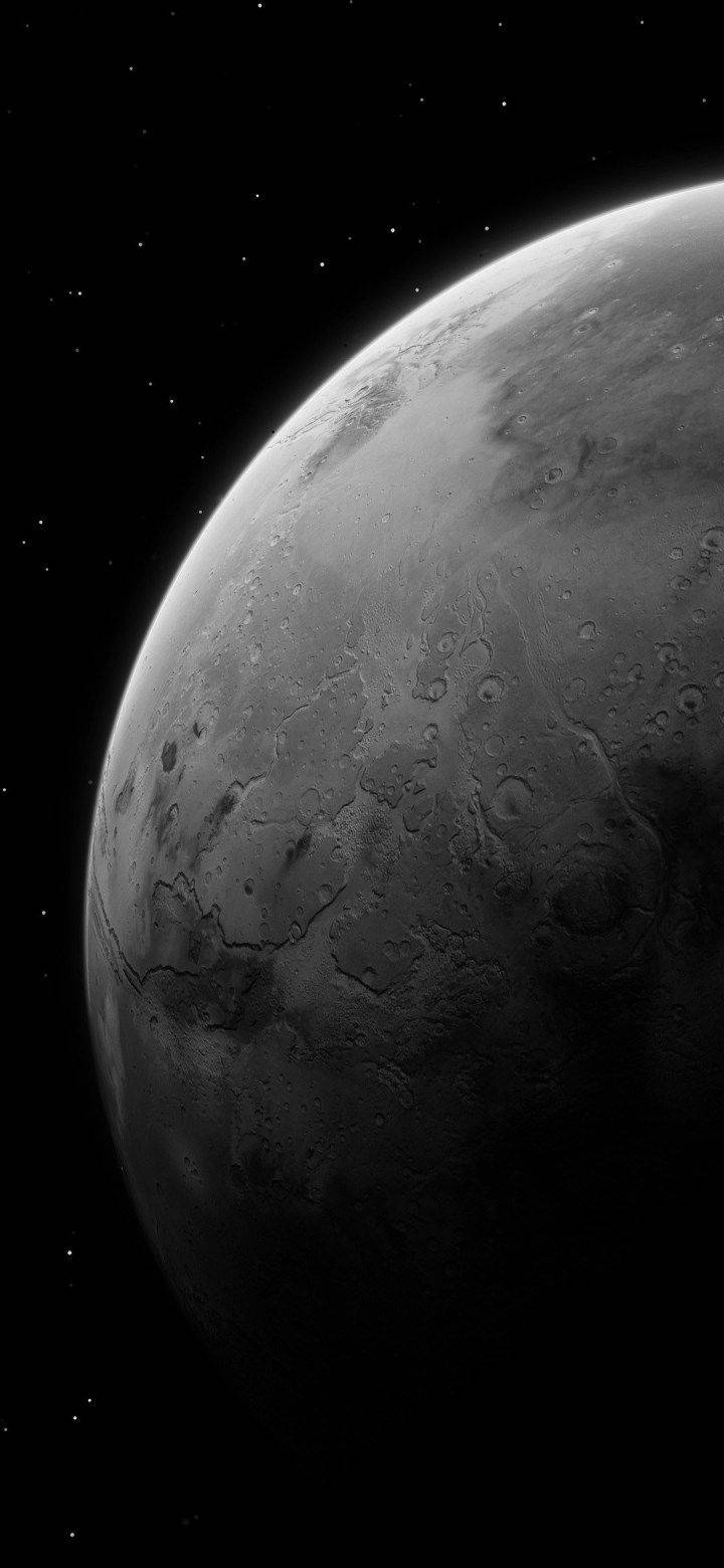 Gray Planet In Space Miui Wallpaper
