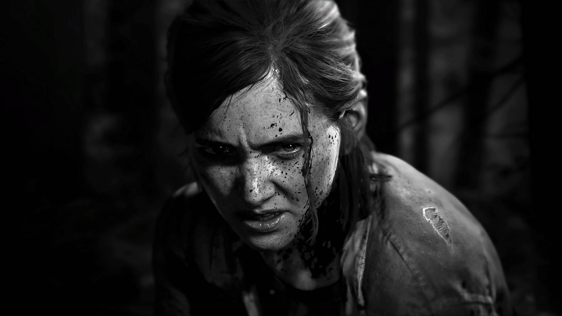 Download free Grayscale Ellie Williams The Last Of Us 4k Wallpaper -  MrWallpaper.com