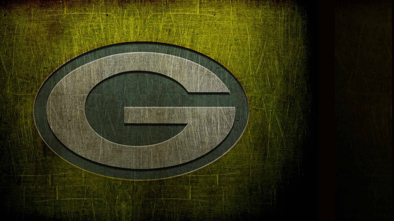 Green Bay Packers Dark Grunge Logo Wallpaper