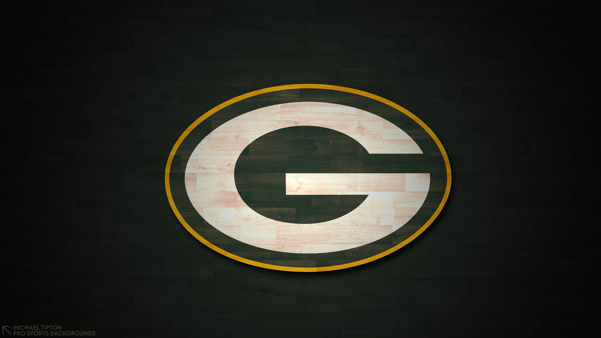 green bay Packers simple logo black 1920×1080