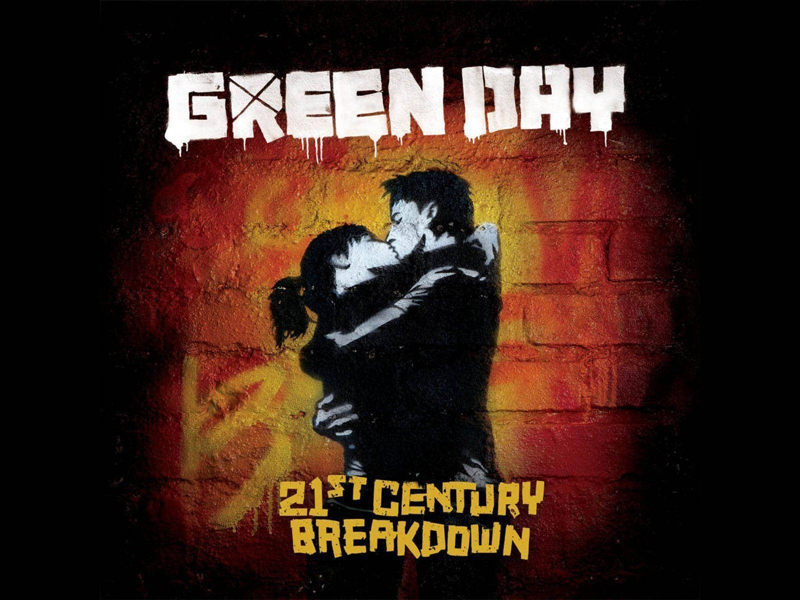 Green Day Couple Kissing Wallpaper