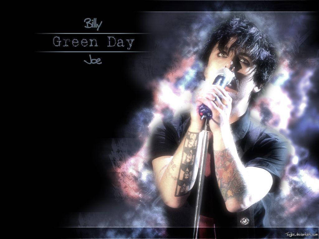 Green Day Frontman Galaxy Smoke Wallpaper