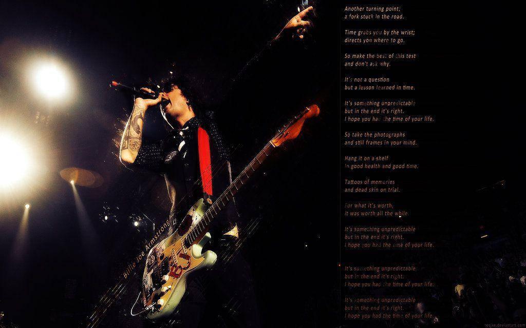 Green Day Good Riddance Lyrics Wallpaper