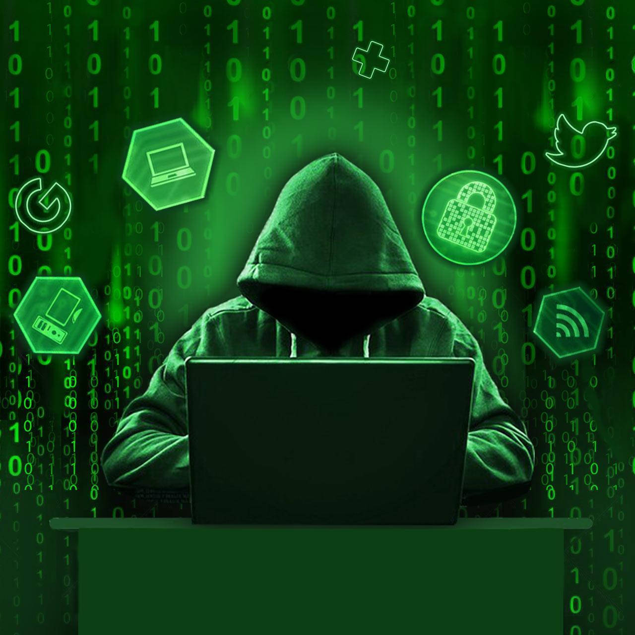 Green Hacker On Laptop Hacking Android Wallpaper