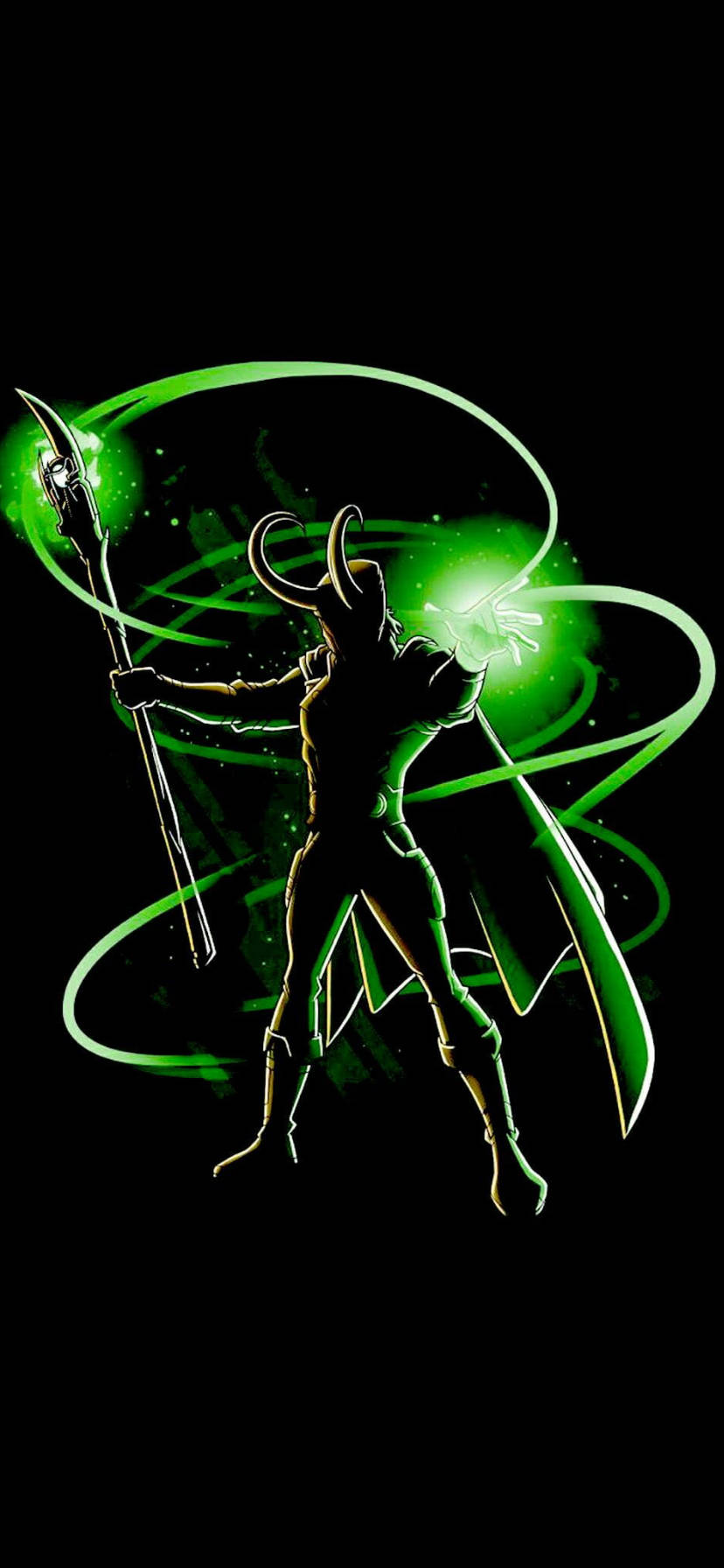 Green Loki Artwork Marvel Iphone Xr Wallpaper