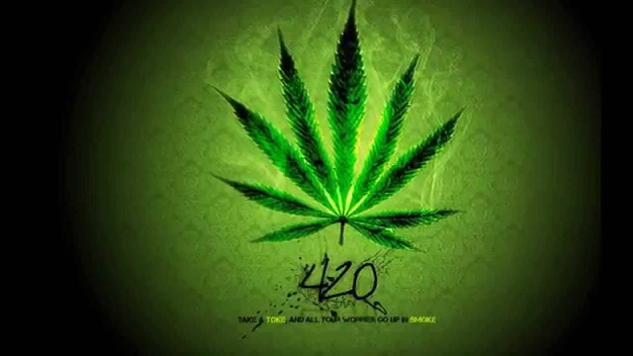 Green Marijuana Leaf 420 Wallpaper