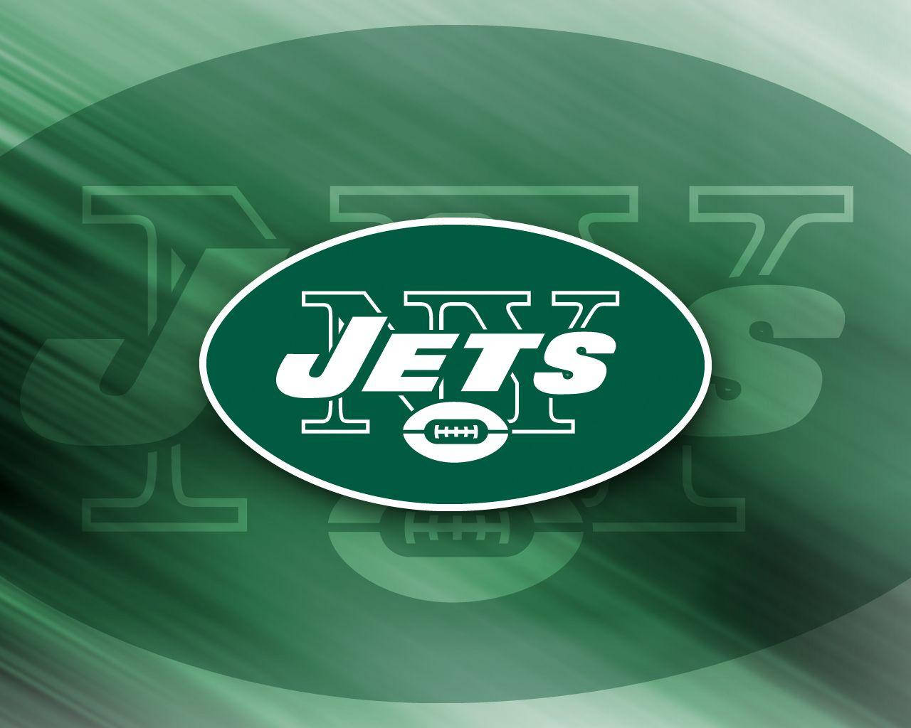 Green New York Jets Nfl Team Logo Wallpaper