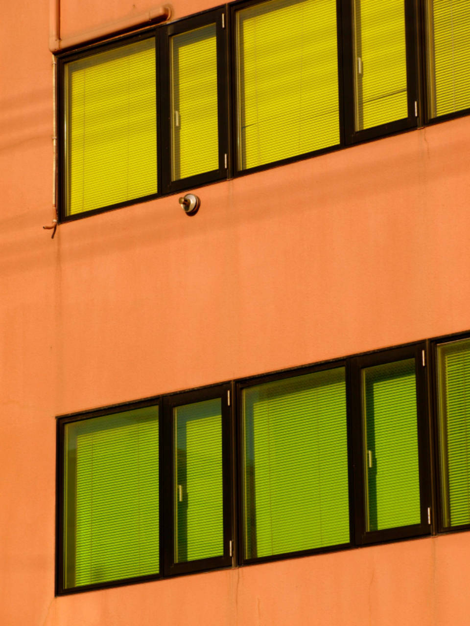 Green, Orange And Yellow Building Wallpaper