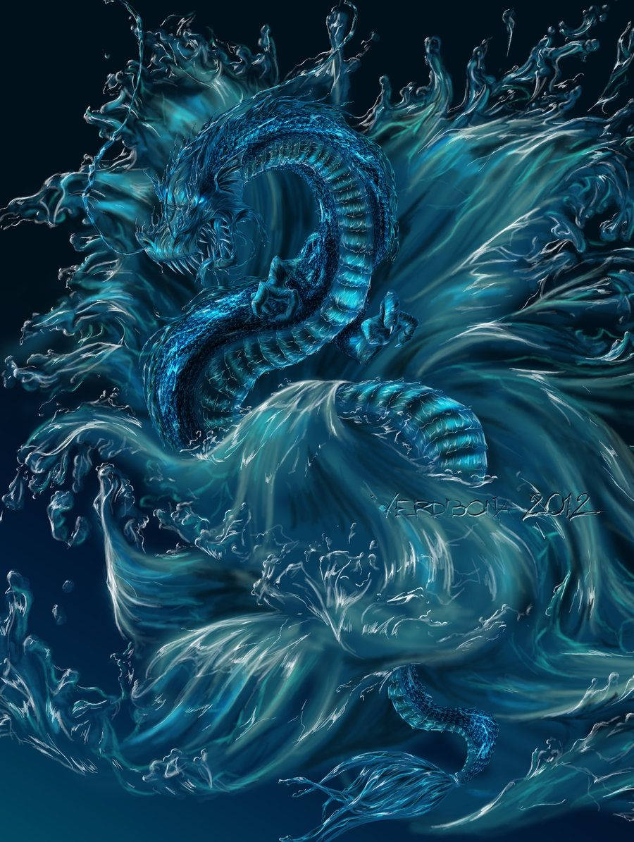 Green Snake Water Dragon Wallpaper