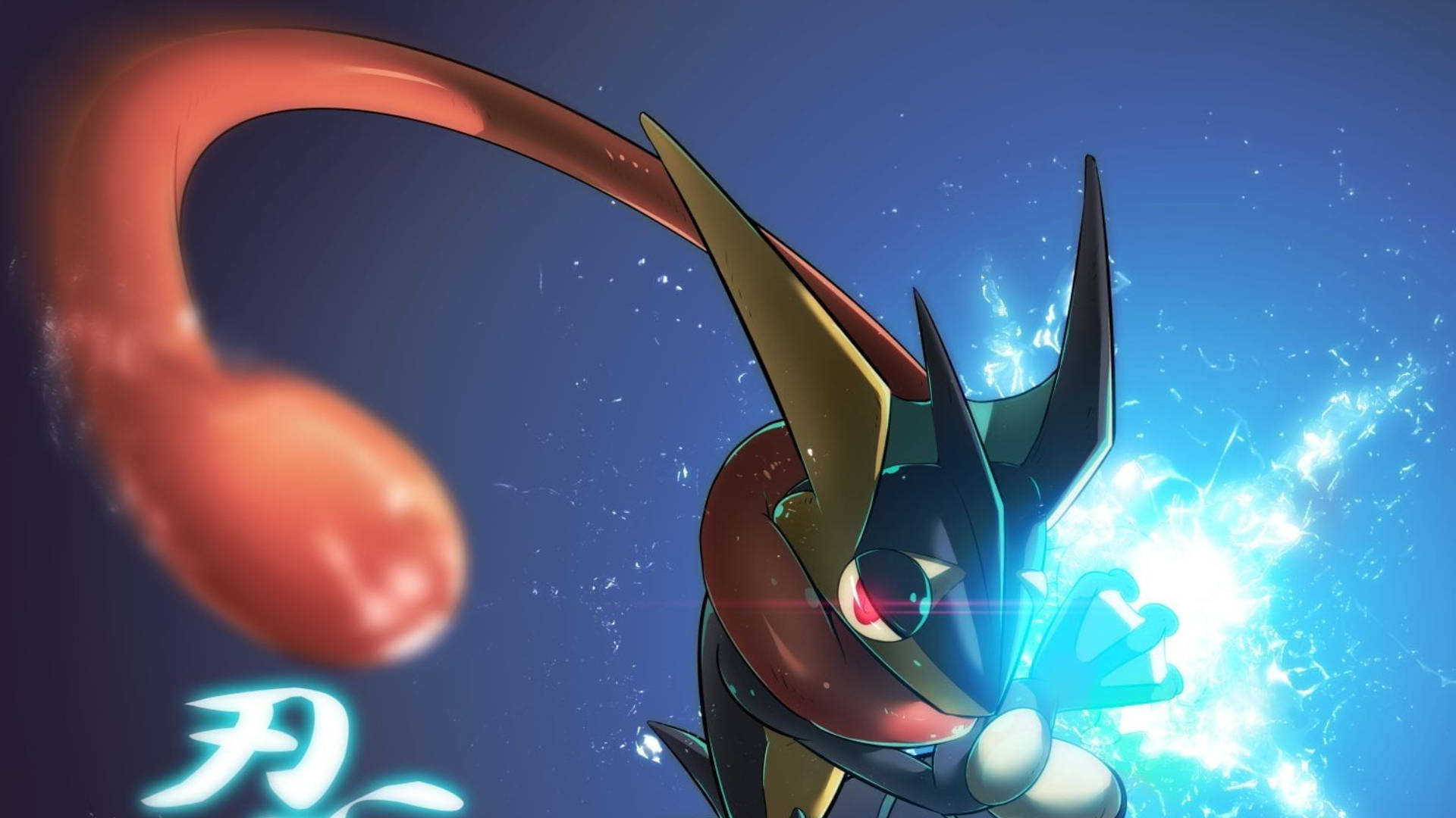 Download free Greninja Ninja With Ice Shuriken Wallpaper - MrWallpaper.com