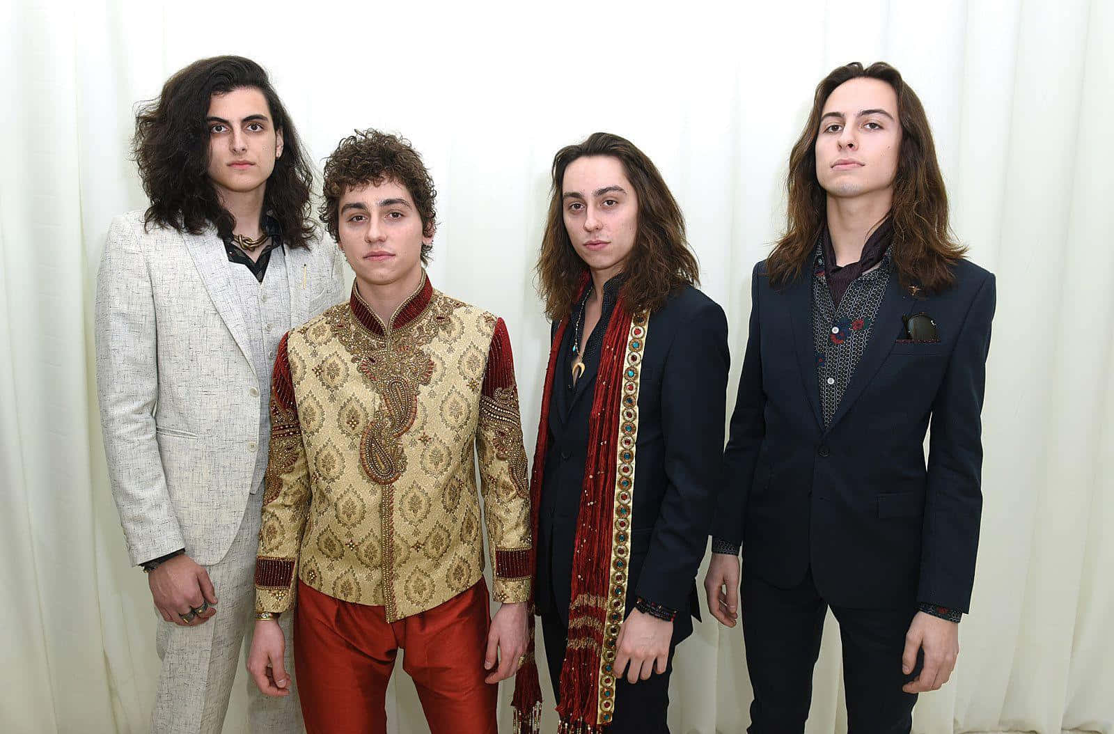 Greta Van Fleet Members Wearing Formal Suits Picture Wallpaper