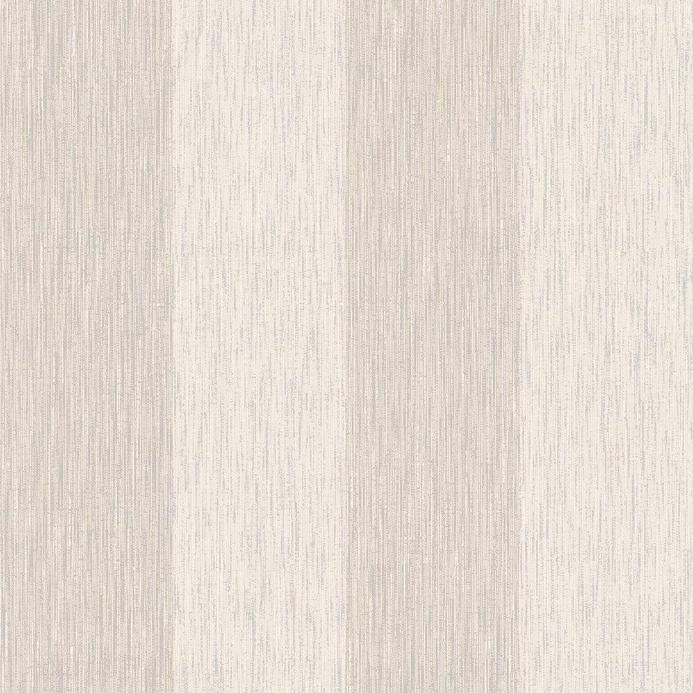 Grey And Cream Textured Striped Wallpaper