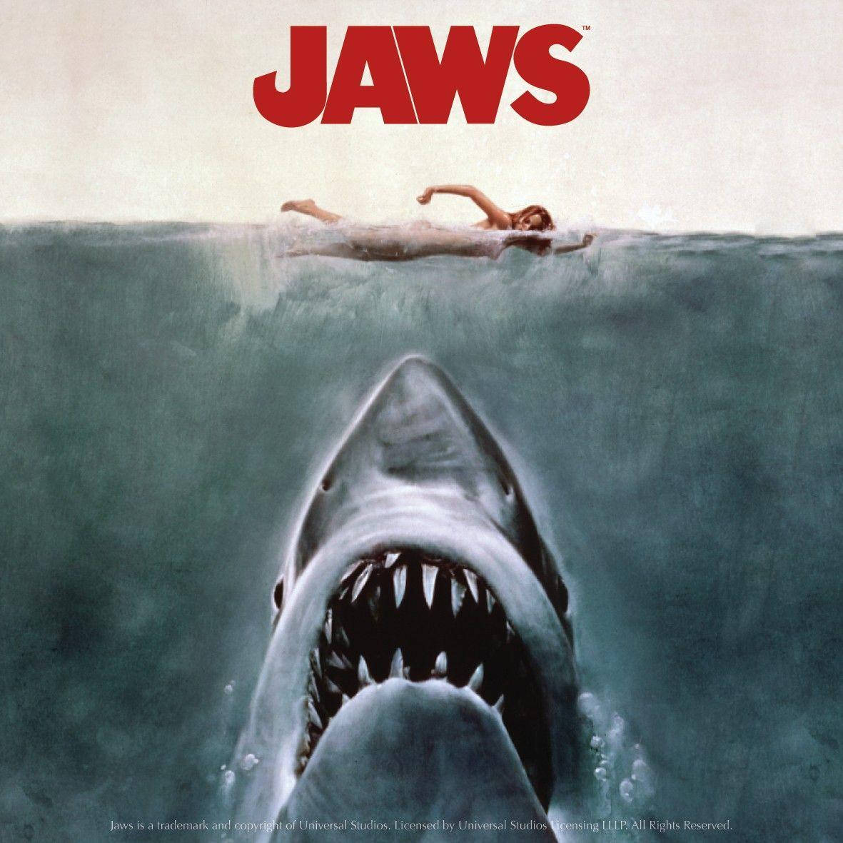 Grey Jaws Movie Poster Wallpaper