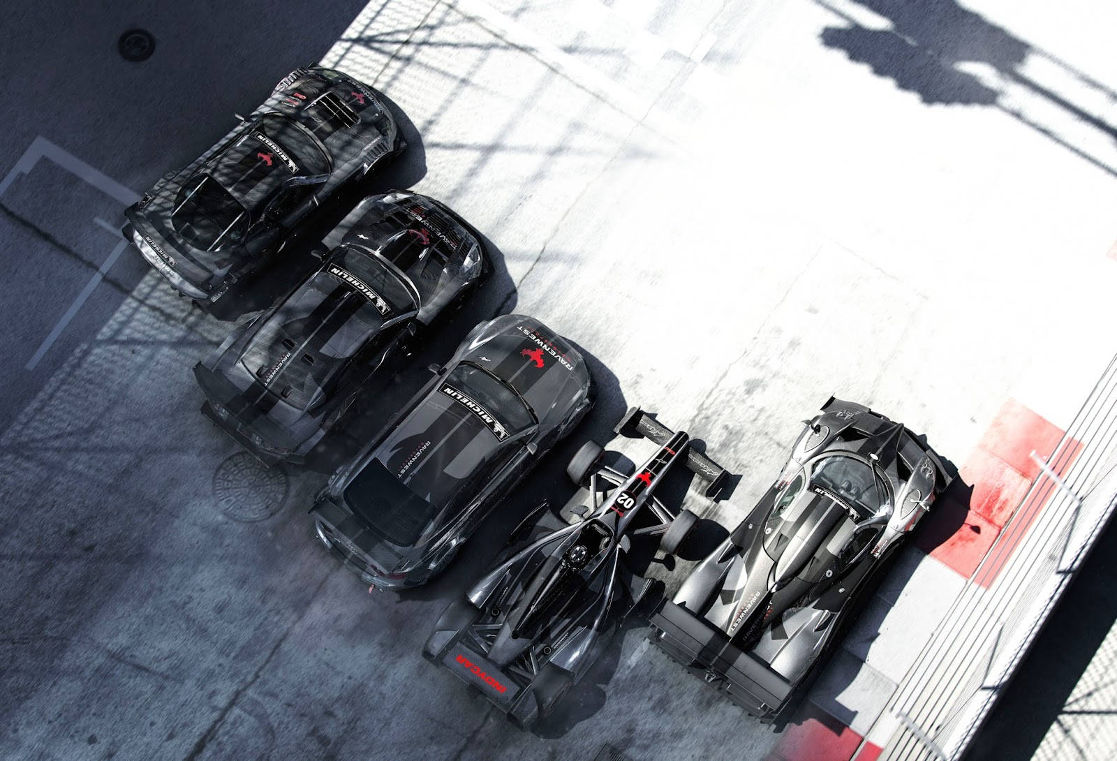 Grid Autosport Top View Wallpaper